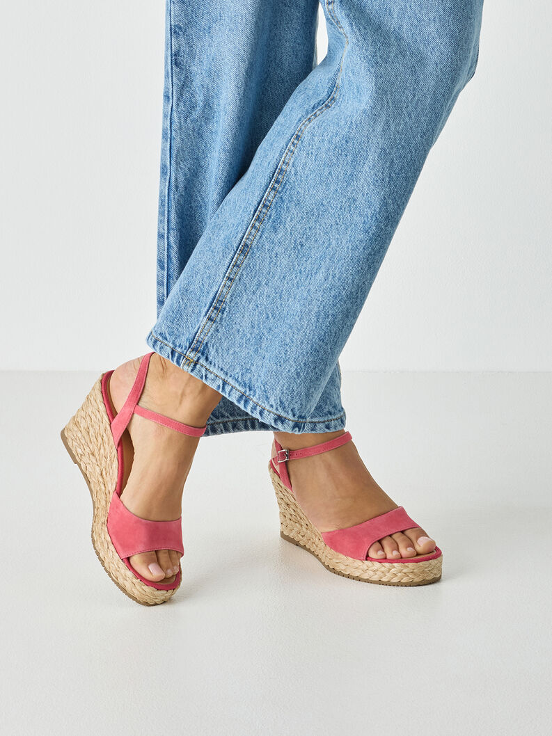 Heeled sandal, pink, hi-res