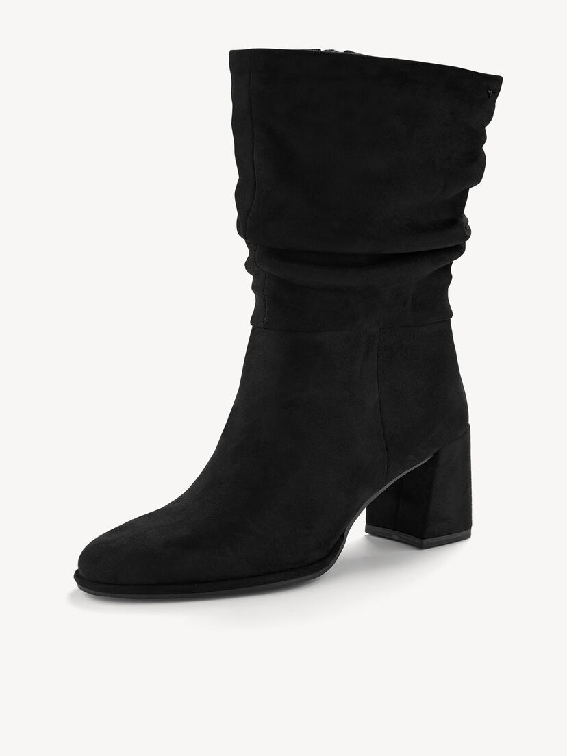 Enkellaarsje - zwart, BLACK, hi-res