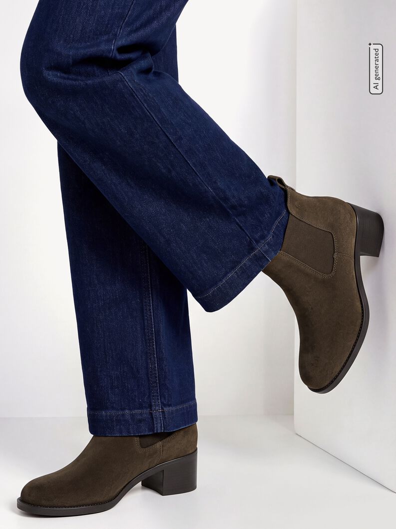 Obuv Chelsea, OLIVE SUEDE, hi-res