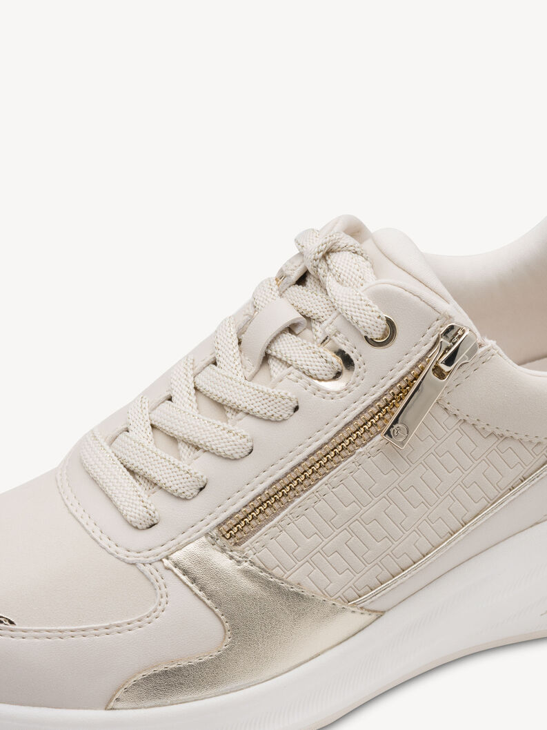 Sneaker - beige, IVORY/GOLD, hi-res