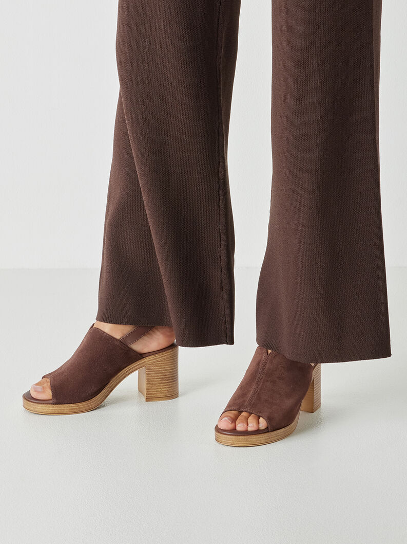 Ledersandalette - braun, MOCCA, hi-res