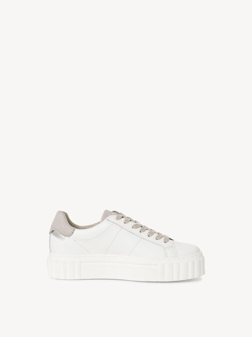 Sneaker, WHITE LEATHER, hi-res