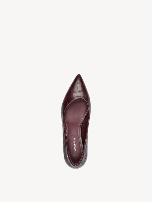 Pumps, MERLOT CROCO, hi-res