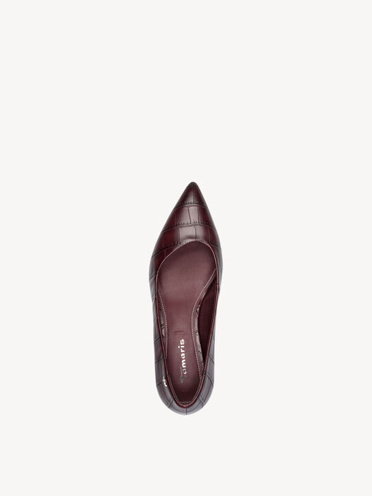 Pumps, MERLOT CROCO, hi-res