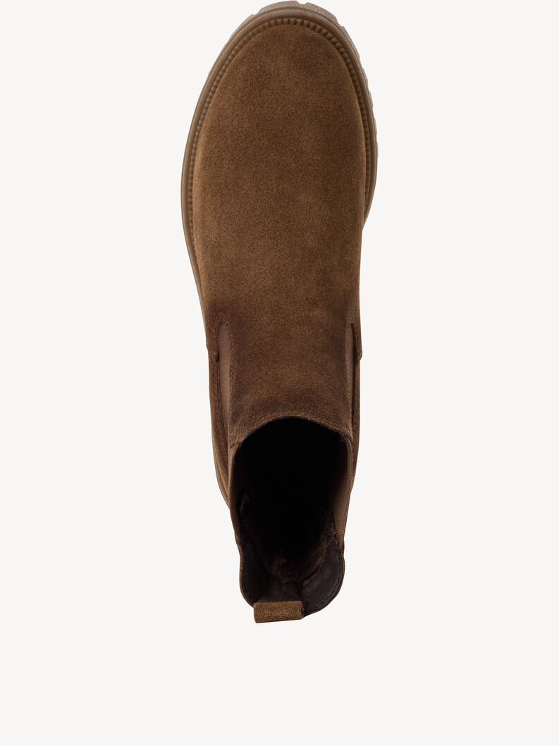 Bottine Chelsea en cuir - marron, BROWN, hi-res