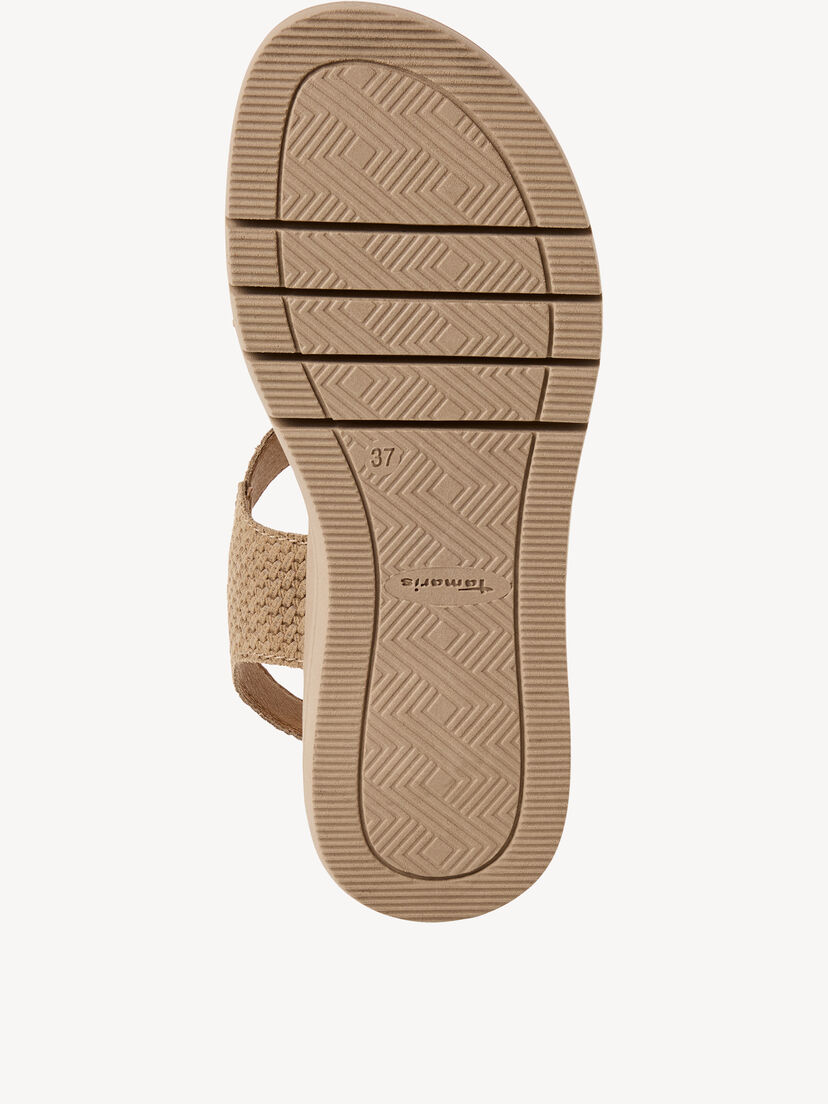 Leren Sandaaltje - beige, TAUPE STRUCT., hi-res