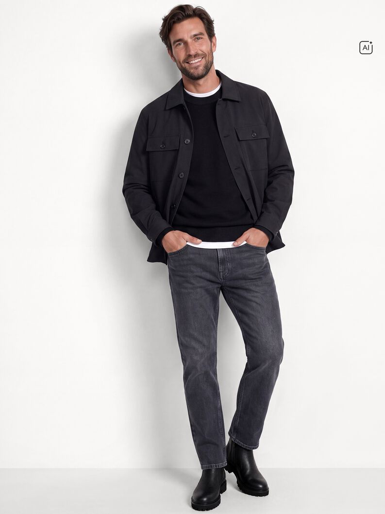 Chelsea boot, BLACK LEATHER, hi-res