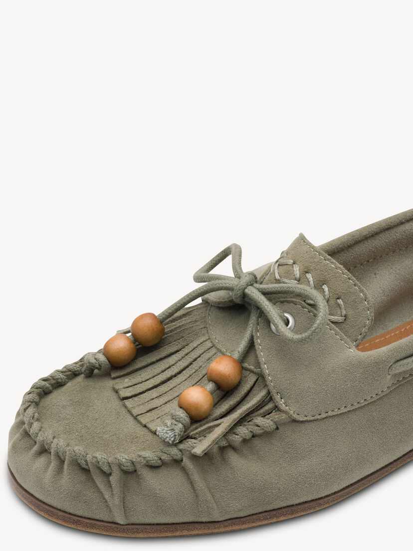 Leren Mocassin - groen, SAGE, hi-res