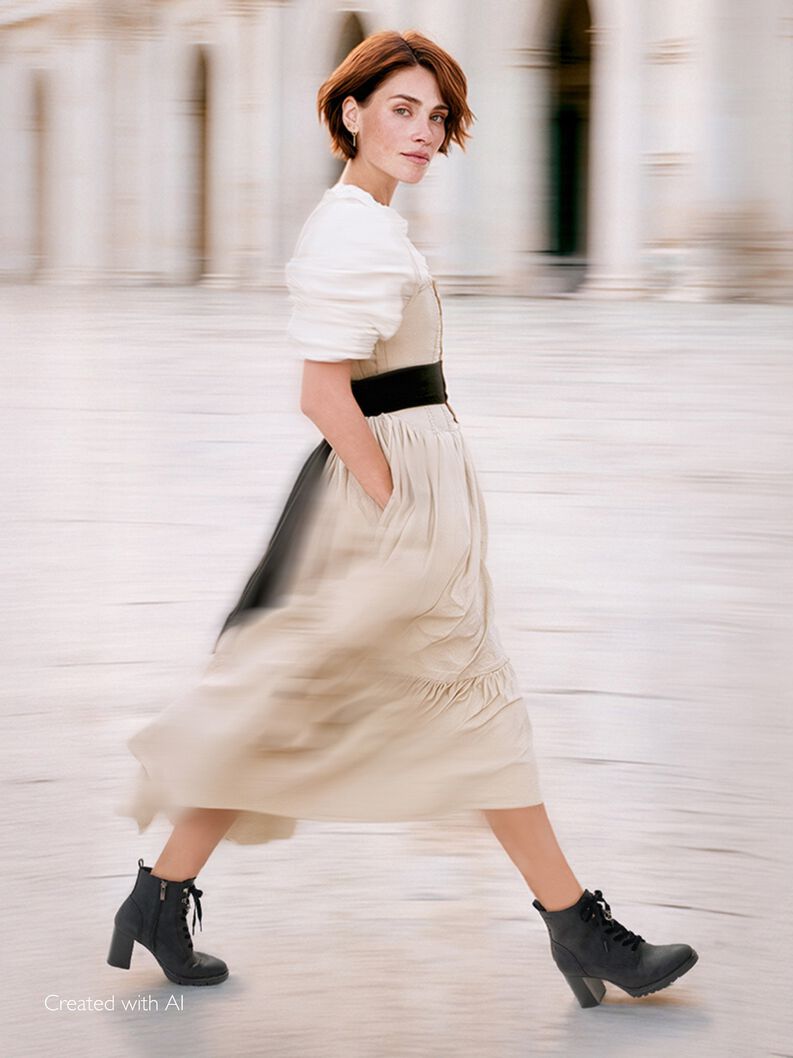 Enkellaarsje - zwart, BLACK, hi-res