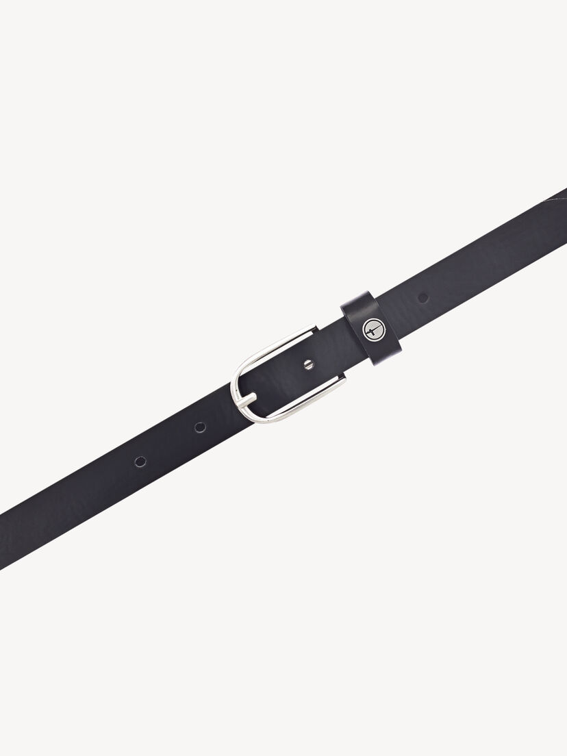 Leren Riem - zwart, zwart, hi-res