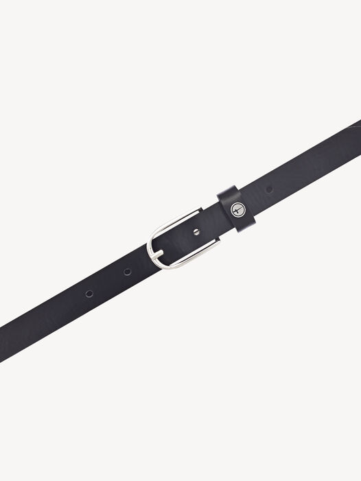 Leren riem, zwart, hi-res