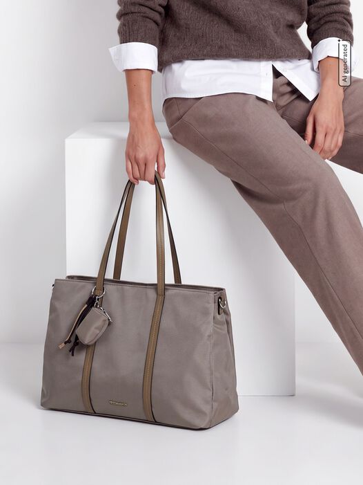 Shopper, taupe, hi-res