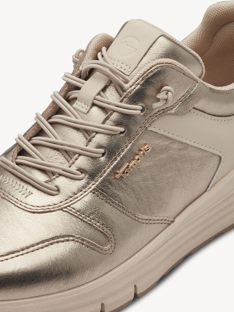 Leather Sneaker - multicolor, PLATINUM, hi-res