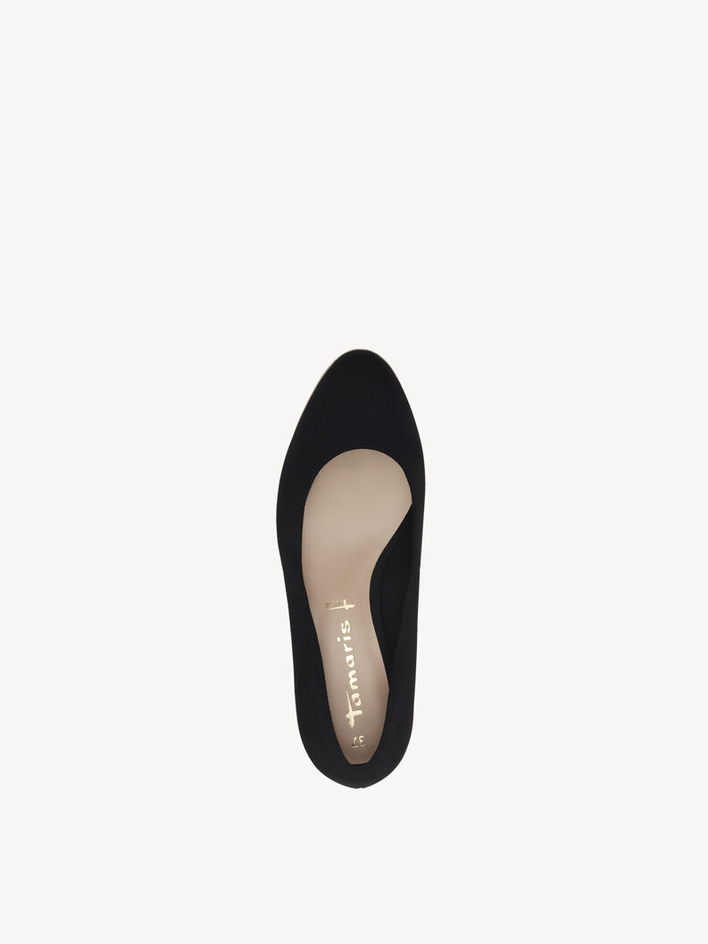 Keilpumps - schwarz, BLACK, hi-res