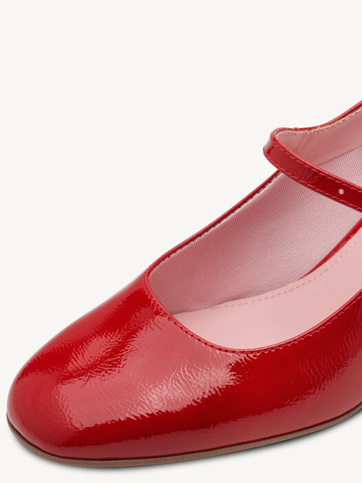 Slingpumps, RED PATENT, hi-res