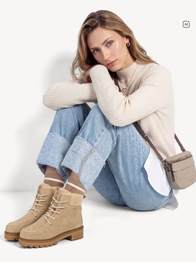 Stiefelette - beige Warmfutter, BEIGE, hi-res