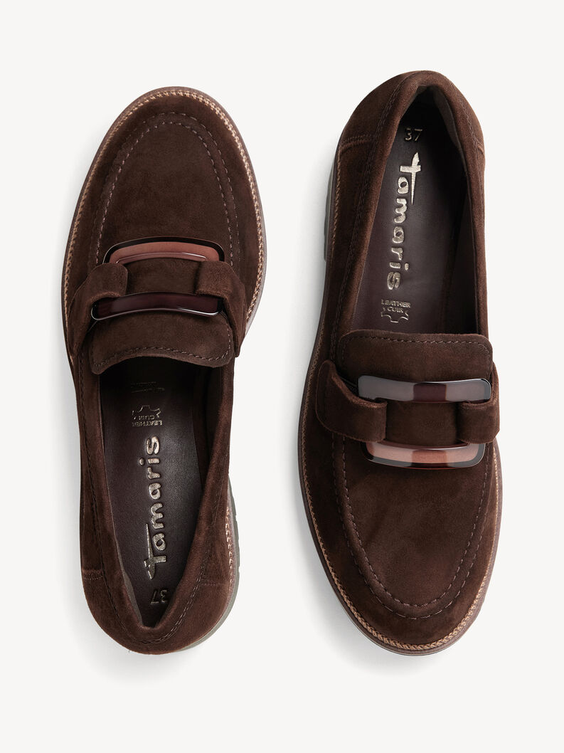 Leather Slipper - brown, 304, hi-res