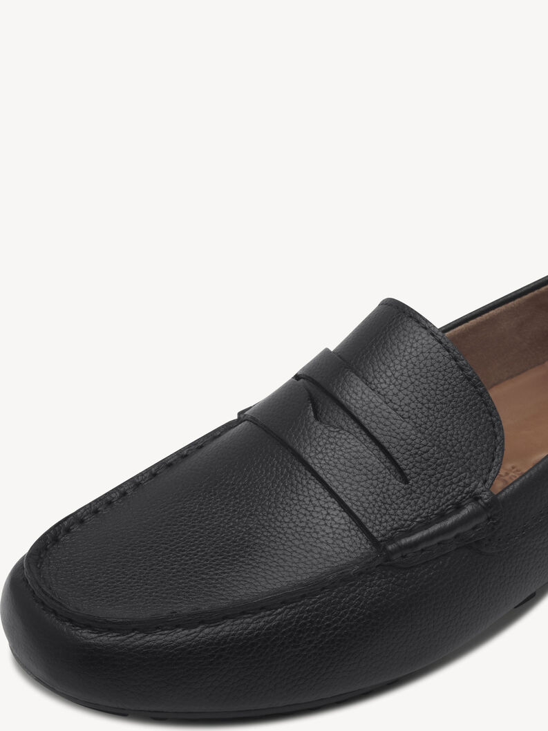 Slipper en cuir - noir, BLACK LEATHER, hi-res