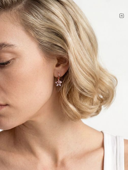 Creolen, ros&eacute;gold, hi-res