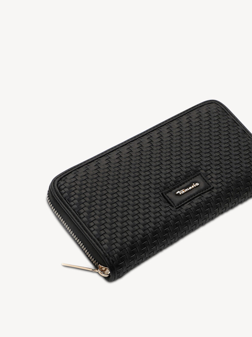 Portemonnee - zwart, black, hi-res