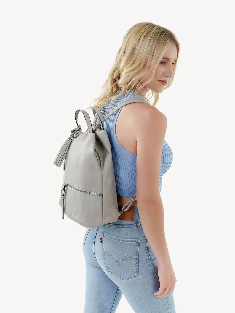 Backpack - grey, lightgrey, hi-res