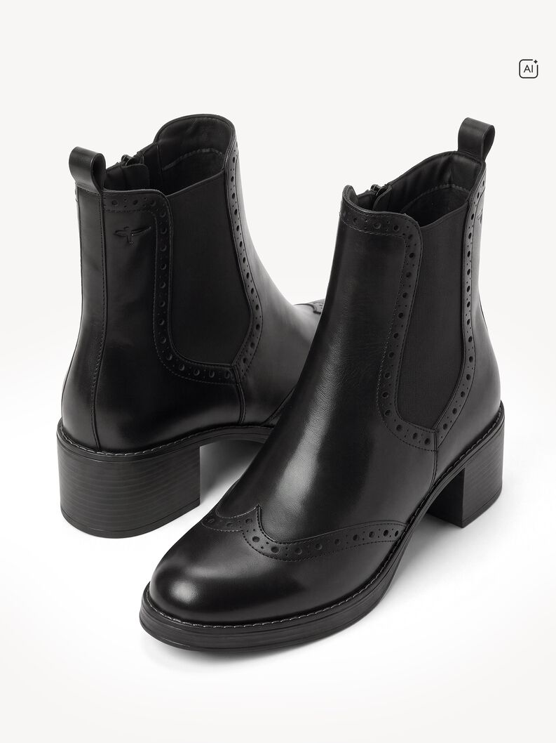 Stivaletti Chelsea, BLACK LEATHER, hi-res