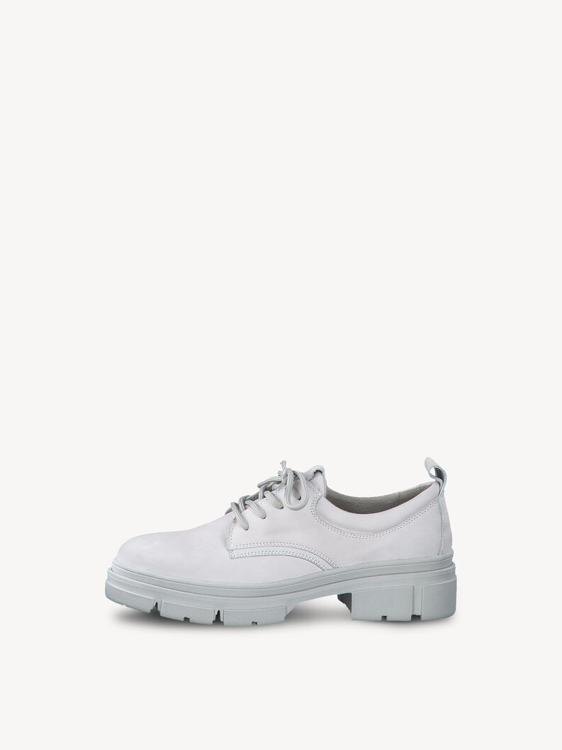 Leather Low shoes - grey, SOFT GREY, hi-res