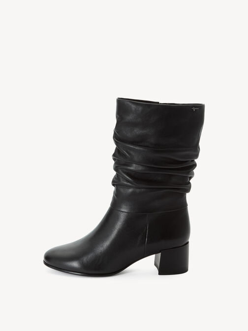 Stiefelette, BLACK LEATHER, hi-res