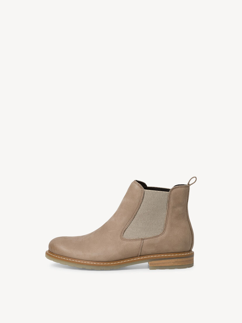 Leren Chelseaboot - beige, TAUPE NUBUC, hi-res