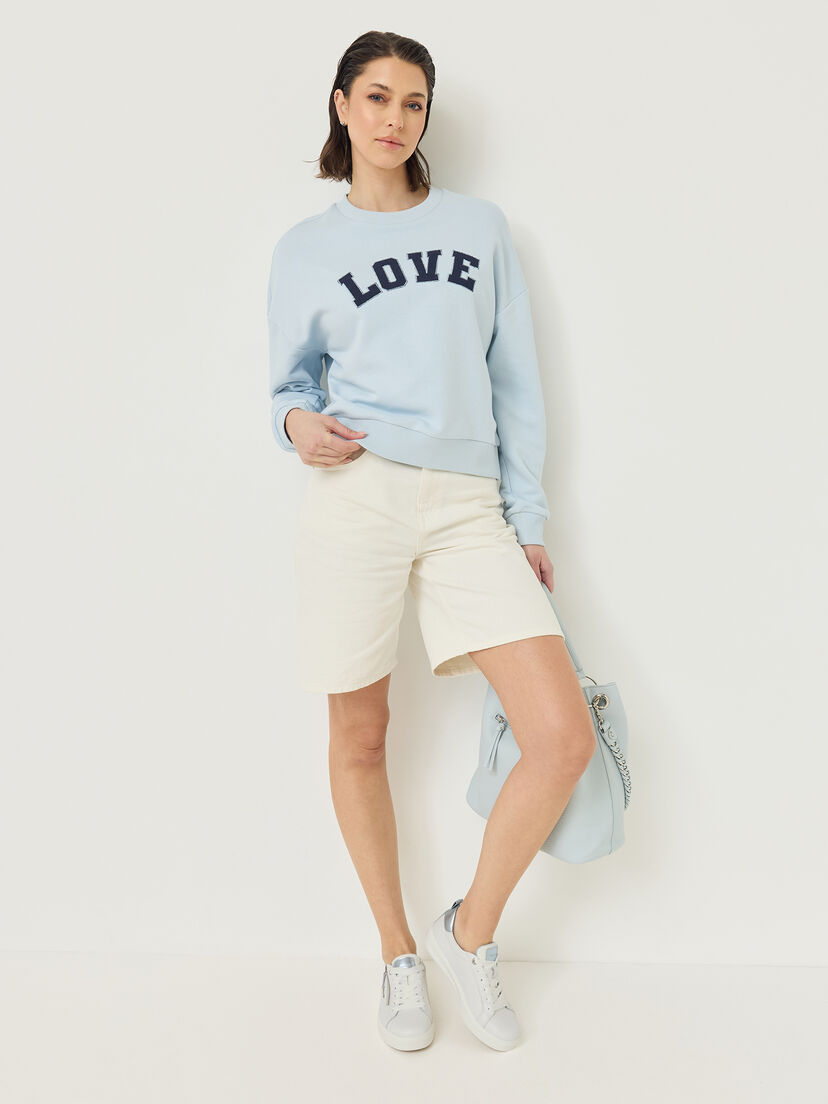 Sneaker - wit, WHITE/SKY, hi-res