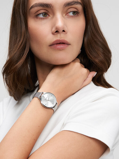 Montre, silber, hi-res