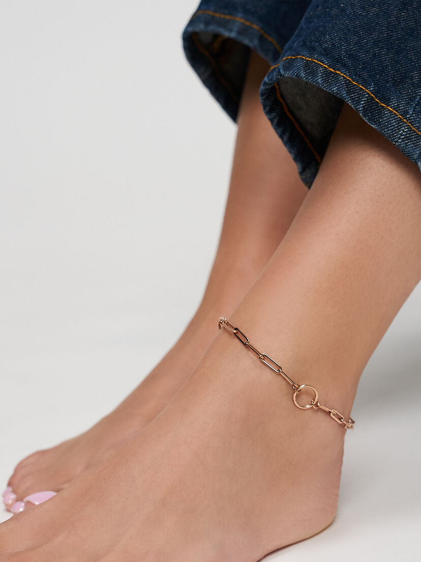 Enkelbandje - rosegoud, ros&eacute;gold, hi-res