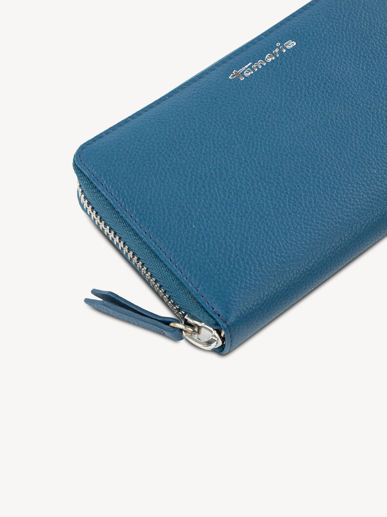 Leather Wallet - blue, frenchblue, hi-res