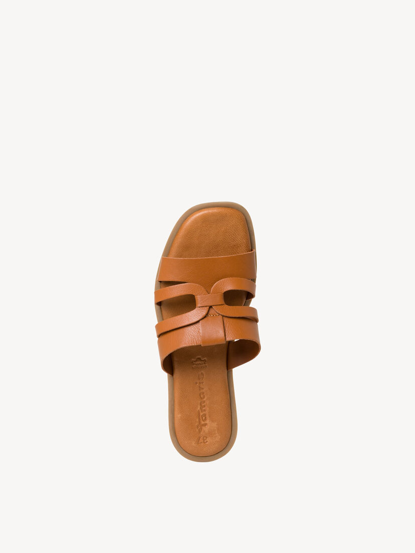 Leren Slipper - bruin, CUOIO, hi-res