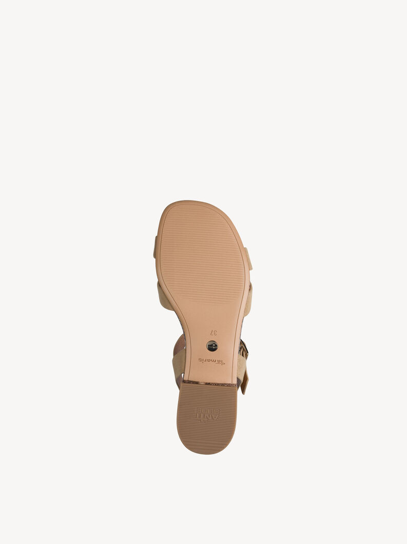 Leather Sandal - brown, TAN, hi-res