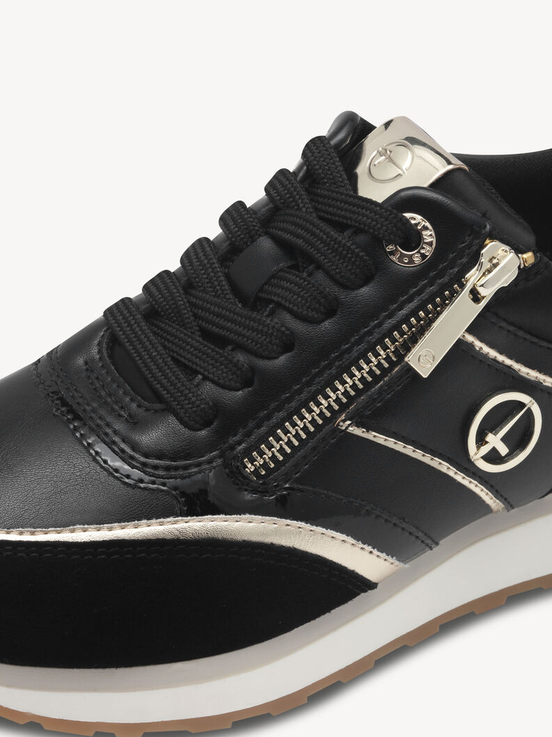 Sneaker - schwarz, BLACK/GOLD, hi-res