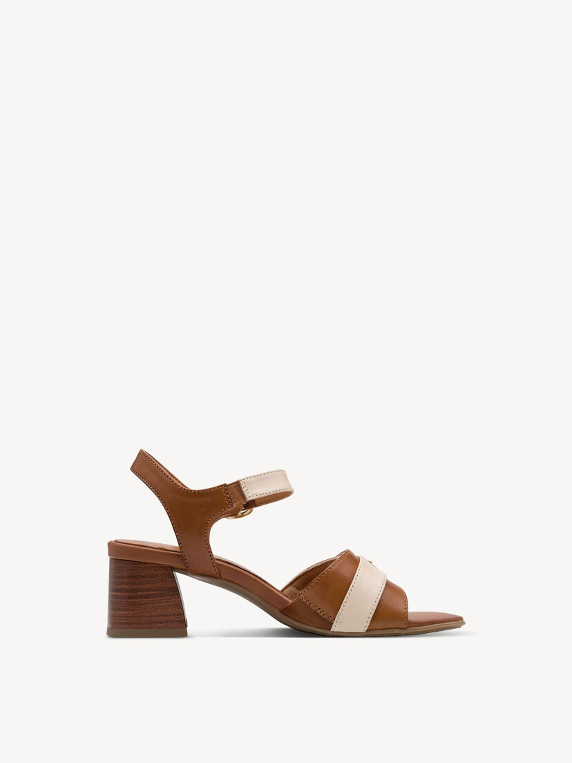 Leren Sandaaltje - beige, IVORY COMB, hi-res