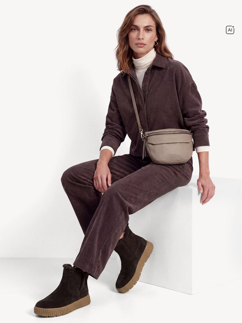 Leather Bootie - brown warm lining, MOCCA, hi-res