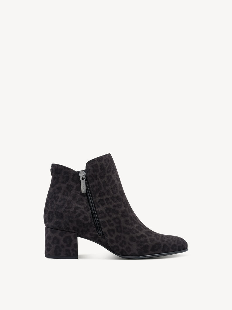 Bootie - grey, GREY LEOPARD, hi-res