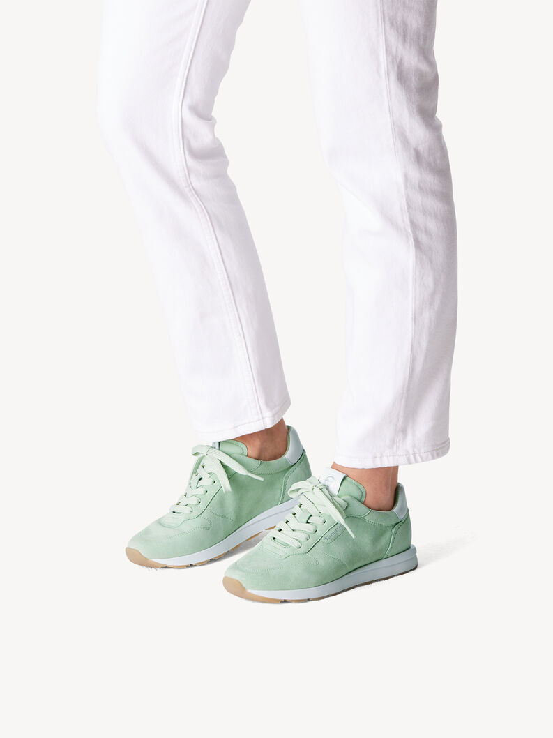 Leather Sneaker - green, MINT, hi-res