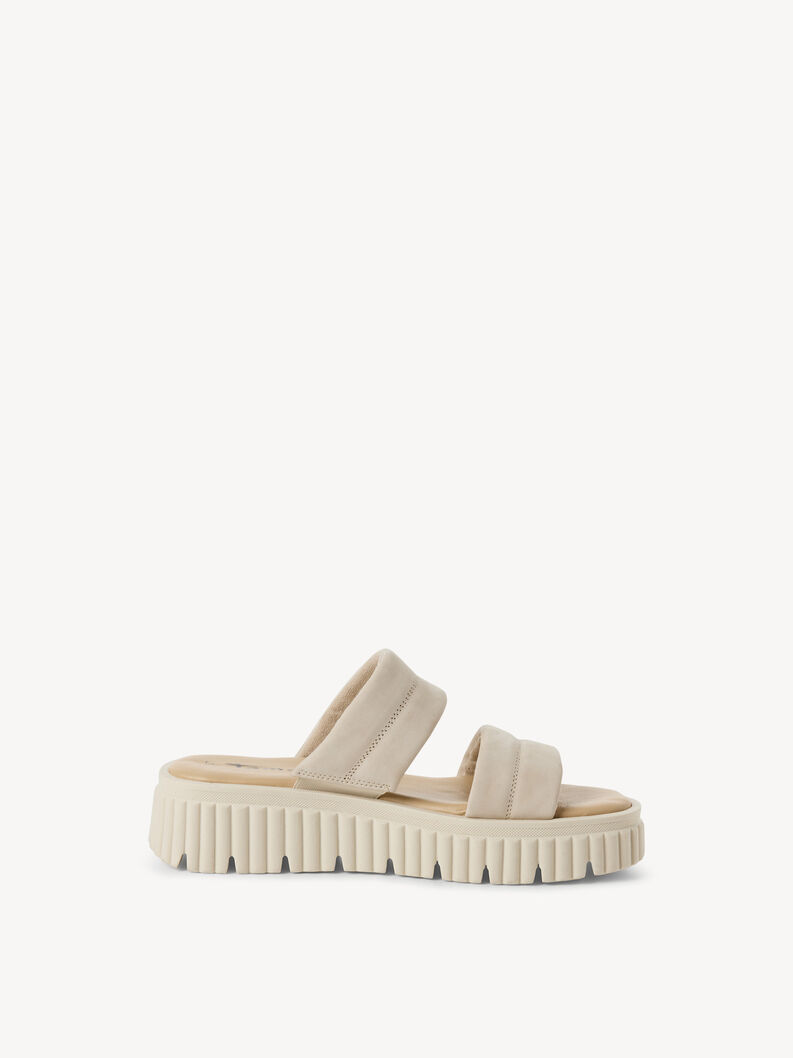 Mule en cuir - beige, 418, hi-res