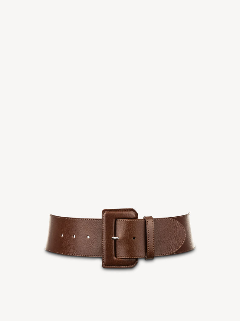 Leather Waist belt - brown, COGNAC, hi-res