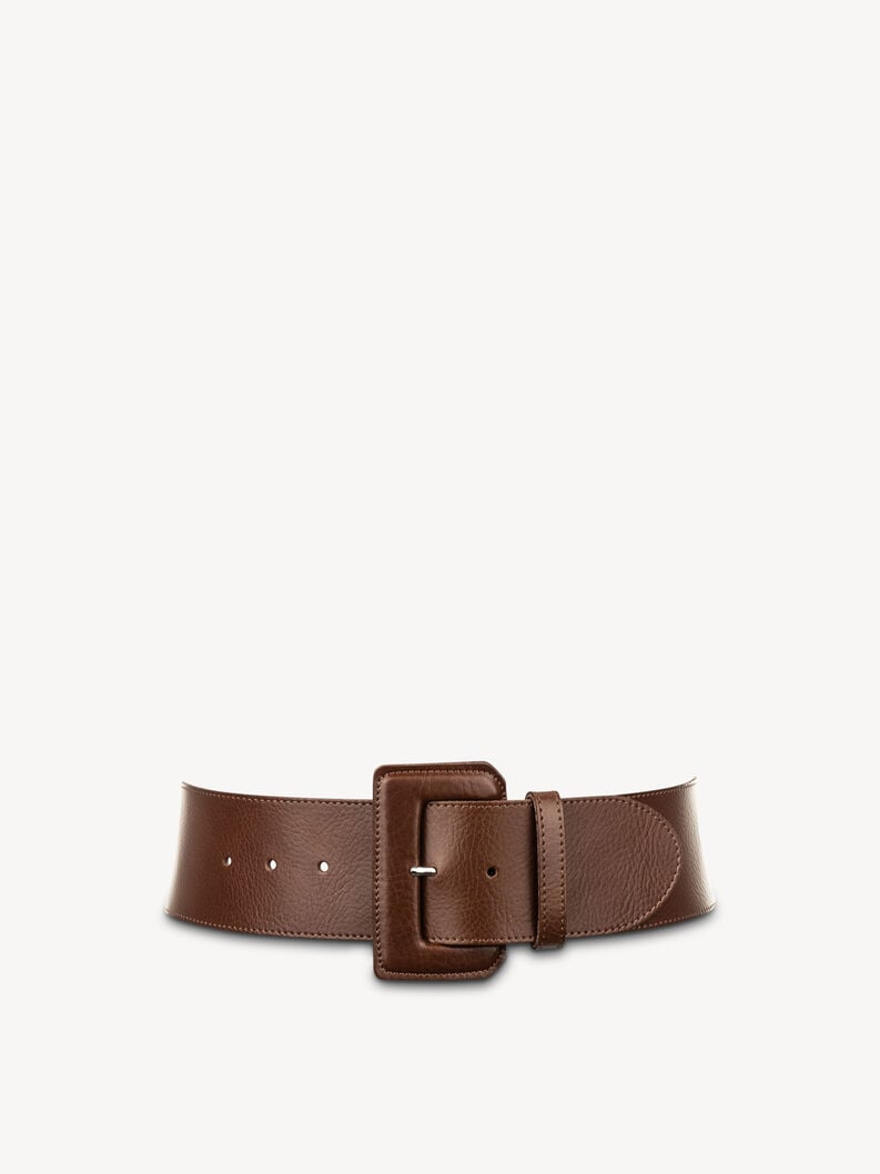 Leather Waist belt - brown, COGNAC, hi-res