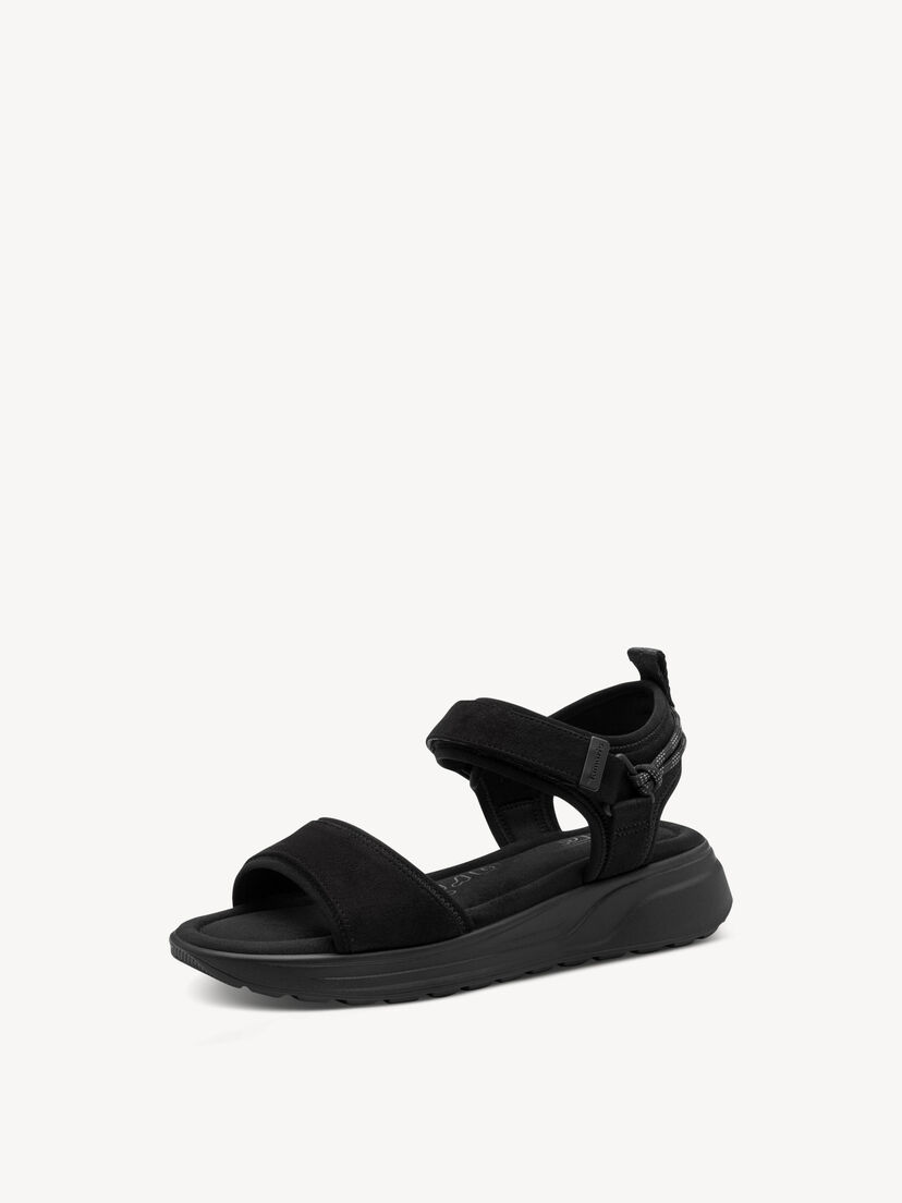 Sandaaltje - zwart, BLACK, hi-res