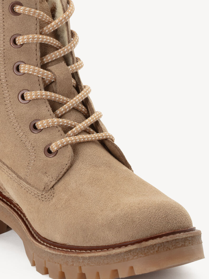 Lederstiefelette - beige Warmfutter, BEIGE, hi-res