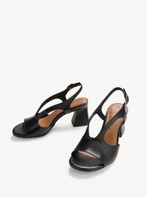 Heeled sandal, BLACK UNI, hi-res