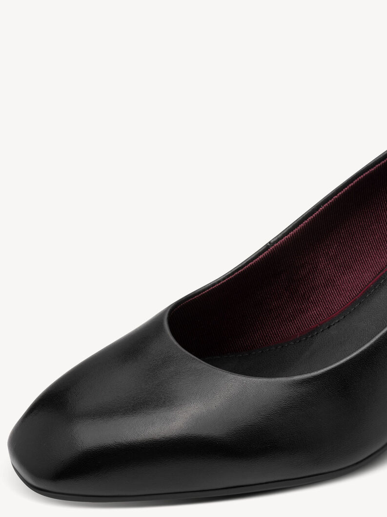 Pumps, BLACK LEATHER, hi-res
