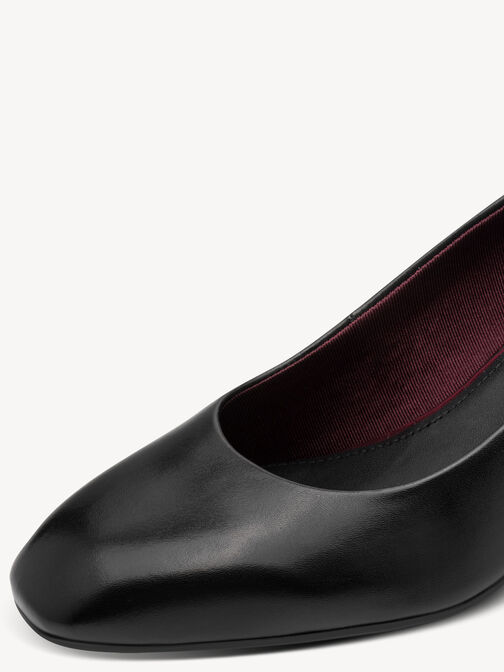 Pumps, BLACK LEATHER, hi-res