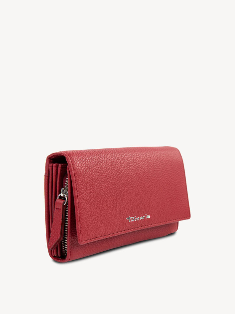 Leather Wallet - red, red, hi-res