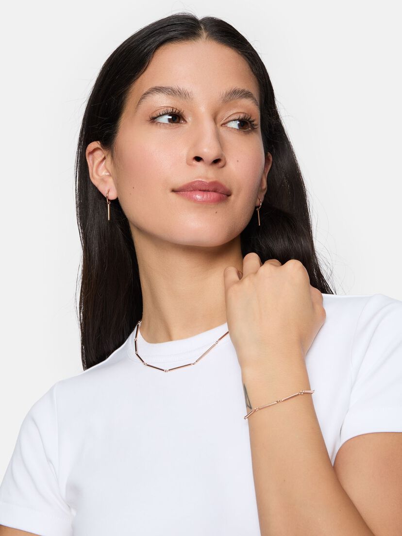 Halskettinge - rosegoud, ros&eacute;, hi-res